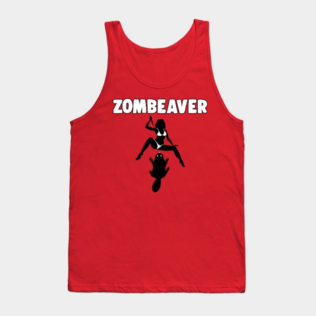 Zombeaver Tank Top by Salty Nerd Podcast